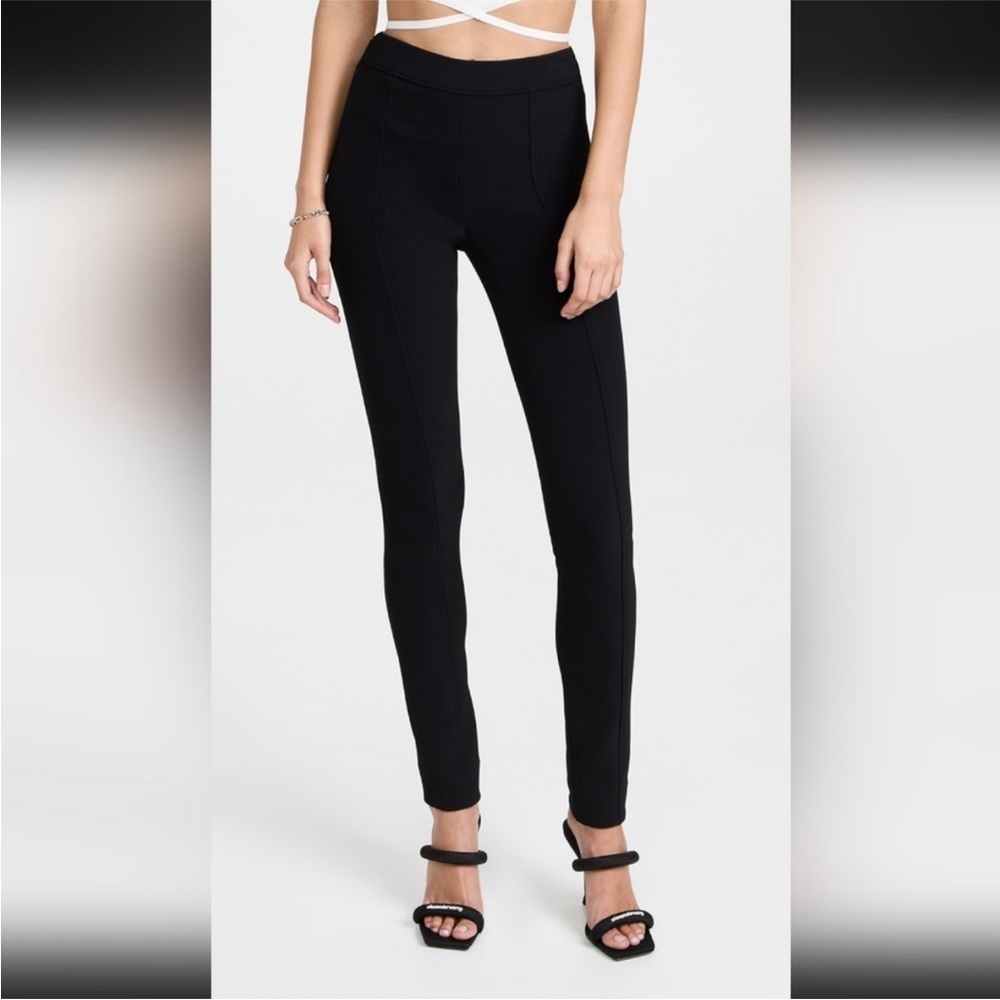 Proenza Schouler bi-stretch Crepe Slim Pants black zipper leg size 4 NWT NEW